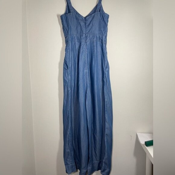 Everlane Denim Sleeveless Jumpsuit size 0 - Picture 8 of 8